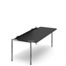 USM Haller Tisch Advanced, 200 x 75 cm, 06-Eiche lackiert schwarz, Klappe links