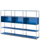 USM Haller Wohnzimmer Regal XL, Enzianblau RAL 5010