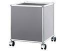 USM Haller Kinder Rollcontainer, USM mattsilber, H 43 x B 38 x T 38 cm