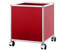 USM Haller Kinder Rollcontainer, USM rubinrot, H 43 x B 38 x T 38 cm