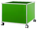 USM Haller Kinder Rollcontainer, USM grün, H 43 x B 53 x T 53 cm