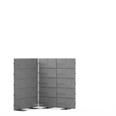USM Privacy Panels Akustikecke, 1,50 m (2 Elemente), 1,79 m (5 Elemente), 1,50 m (2 Elemente), Anthrazitgrau