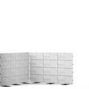 USM Privacy Panels Akustikecke, 2,25 m (3 Elemente), 1,44 m (4 Elemente), 2,25 m (3 Elemente), Hellgrau