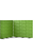 USM Privacy Panels Akustikecke, 2,25 m (3 Elemente), 1,79 m (5 Elemente), 2,25 m (3 Elemente), Grün