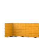 USM Privacy Panels Akustikecke, 3,00 m (4 Elemente), 1,44 m (4 Elemente), 1,50 m (2 Elemente), Gelb