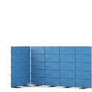 USM Privacy Panels Akustikecke, 3,00 m (4 Elemente), 1,79 m (5 Elemente), 1,50 m (2 Elemente), Blau