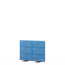 USM Privacy Panels Akustikwand, 1,50 m (2 Elemente), 1,09 m (3 Elemente), Blau