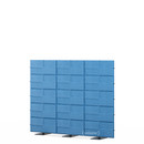 USM Privacy Panels Akustikwand, 2,25 m (3 Elemente), 1,79 m (5 Elemente), Blau