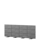 USM Privacy Panels Akustikwand, 3,00 m (4 Elemente), 1,09 m (3 Elemente), Anthrazitgrau