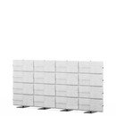 USM Privacy Panels Akustikwand, 3,00 m (4 Elemente), 1,44 m (4 Elemente), Hellgrau