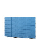 USM Privacy Panels Akustikwand, 3,00 m (4 Elemente), 1,79 m (5 Elemente), Blau