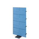 USM Privacy Panels Akustikwand Anbauelement, Mit Eckverbinder (für 90° Winkel), 1,44 m (4 Elemente), Blau