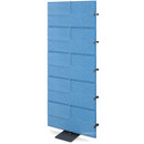 USM Privacy Panels Akustikwand Anbauelement, Mit Eckverbinder (für 90° Winkel), 1,79 m (5 Elemente), Blau