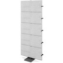 USM Privacy Panels Akustikwand Anbauelement, Mit Eckverbinder (für 90° Winkel), 1,79 m (5 Elemente), Hellgrau