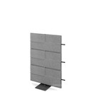 USM Privacy Panels Akustikwand Anbauelement, Mit Panelverbinder (für gerade Wand), 1,09 m (3 Elemente), Anthrazitgrau