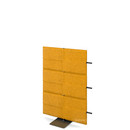 USM Privacy Panels Akustikwand Anbauelement, Mit Panelverbinder (für gerade Wand), 1,09 m (3 Elemente), Gelb