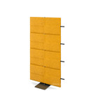 USM Privacy Panels Akustikwand Anbauelement, Mit Panelverbinder (für gerade Wand), 1,44 m (4 Elemente), Gelb