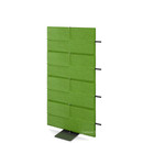 USM Privacy Panels Akustikwand Anbauelement, Mit Panelverbinder (für gerade Wand), 1,44 m (4 Elemente), Grün