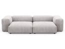 Two Seat Sofa L, Cord velours - Platinum