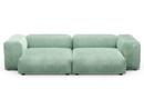 Two Seat Sofa L, Velvet - Mint