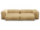 Two Seat Sofa L, Velvet - Caramel