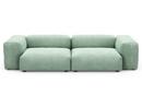 Two Seat Sofa M, Cord velours - Duck egg
