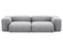 Two Seat Sofa M, Cord velours - Light grey