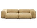 Two Seat Sofa M, Velvet - Caramel