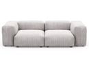 Two Seat Sofa S, Cord velours - Platinum