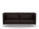 Alcove Sofa, Dreisitzer (H94 x B237 x T84 cm), Laser, Nero/moorbraun