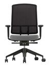 AM Chair, Schwarz, Sierragrau / nero, Mit 2D Armlehnen, Aluminium pulverbeschichtet tiefschwarz