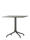 Belleville Table Outdoor, 75 x 75 cm, Vollkernmaterial schwarz