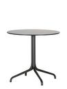 Belleville Table Outdoor, Ø 79,6 cm, Vollkernmaterial schwarz