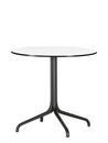 Belleville Table Outdoor, Ø 79,6 cm, Vollkernmaterial weiß