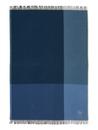 Colour Block Blanket, Schwarz/blau