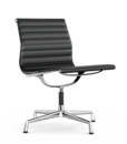 Aluminium Chair EA 105, Verchromt, Leder, Asphalt