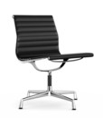 Aluminium Chair EA 105, Verchromt, Leder, Nero