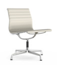 Aluminium Chair EA 105, Verchromt, Leder, Snow