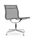 Aluminium Chair EA 105, Verchromt, Netzgewebe Aluminium Group, Dunkelgrau