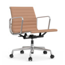 Aluminium Chair EA 117, Poliert, Hopsak, Cognac / elfenbein