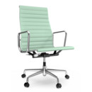 Aluminium Chair EA 119, Poliert, Hopsak, Mint / elfenbein