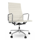 Aluminium Chair EA 119, Poliert, Leder Premium F, Snow