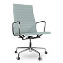 Aluminium Chair EA 119, Verchromt, Hopsak, Eisblau / elfenbein