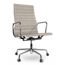 Aluminium Chair EA 119, Verchromt, Leder Premium F, Sand
