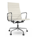 Aluminium Chair EA 119, Verchromt, Leder, Snow