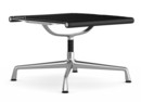 Aluminium Chair EA 125, Untergestell poliert, Leder, Nero