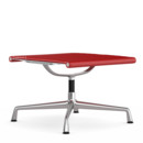 Aluminium Chair EA 125, Untergestell poliert, Leder Premium F, Rot