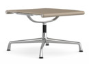 Aluminium Chair EA 125, Untergestell poliert, Leder, Sand