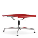Aluminium Chair EA 125, Untergestell verchromt, Leder Premium F, Rot