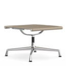 Aluminium Chair EA 125, Untergestell verchromt, Leder Premium F, Sand